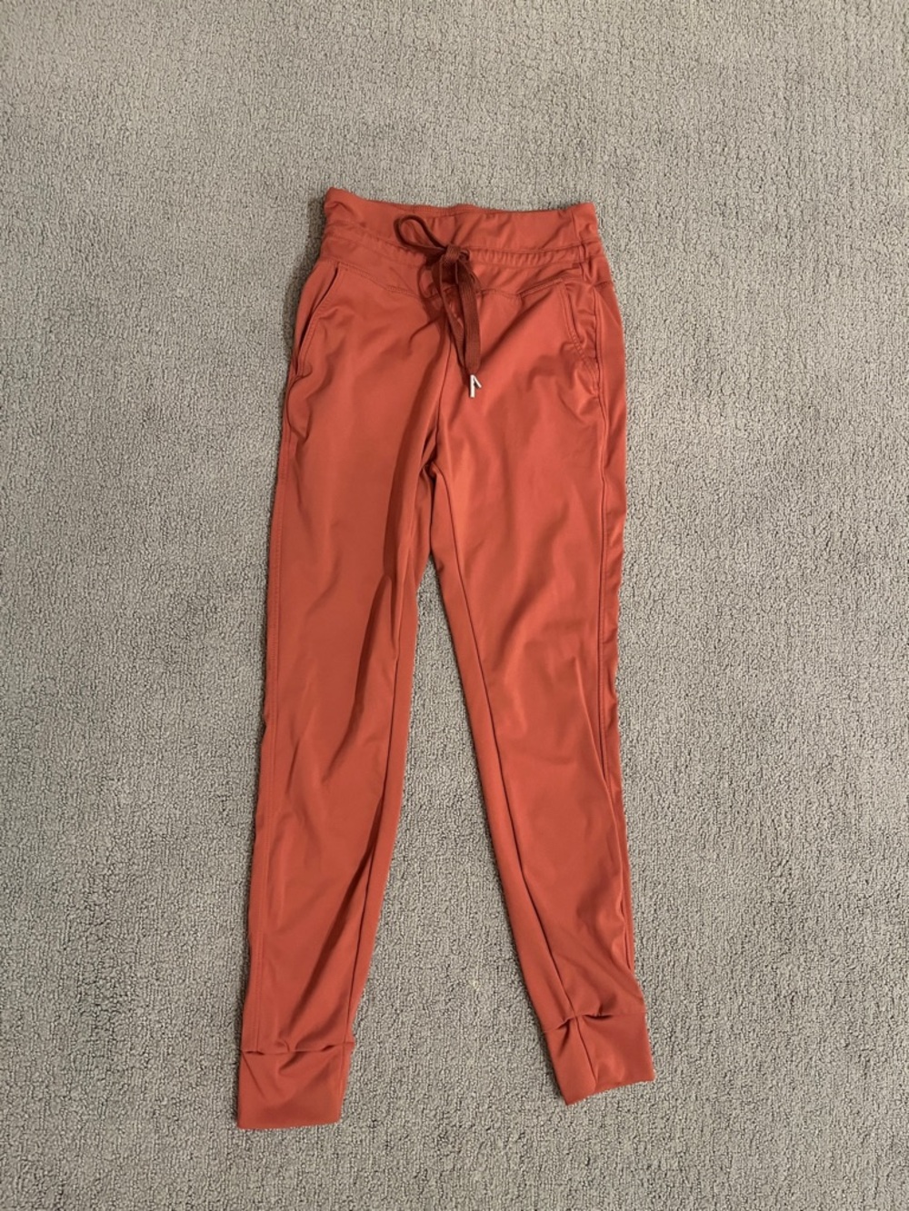 🩷 Cloudful Air High Waisted Drawstring Side Pocket Plain Full Length Joggers - Picture 4 of 7